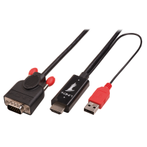 3m HDMI to VGA Converter Cable, Black