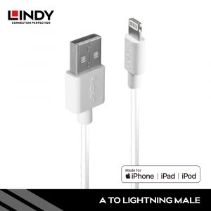 KABEL APPLE, TYPE A TO LIGHTNING 8PIN MFI CERTIFIED, 3M