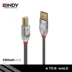 KABEL USB 2.0, TYPE A TO TYPE B, CROMO, 5M