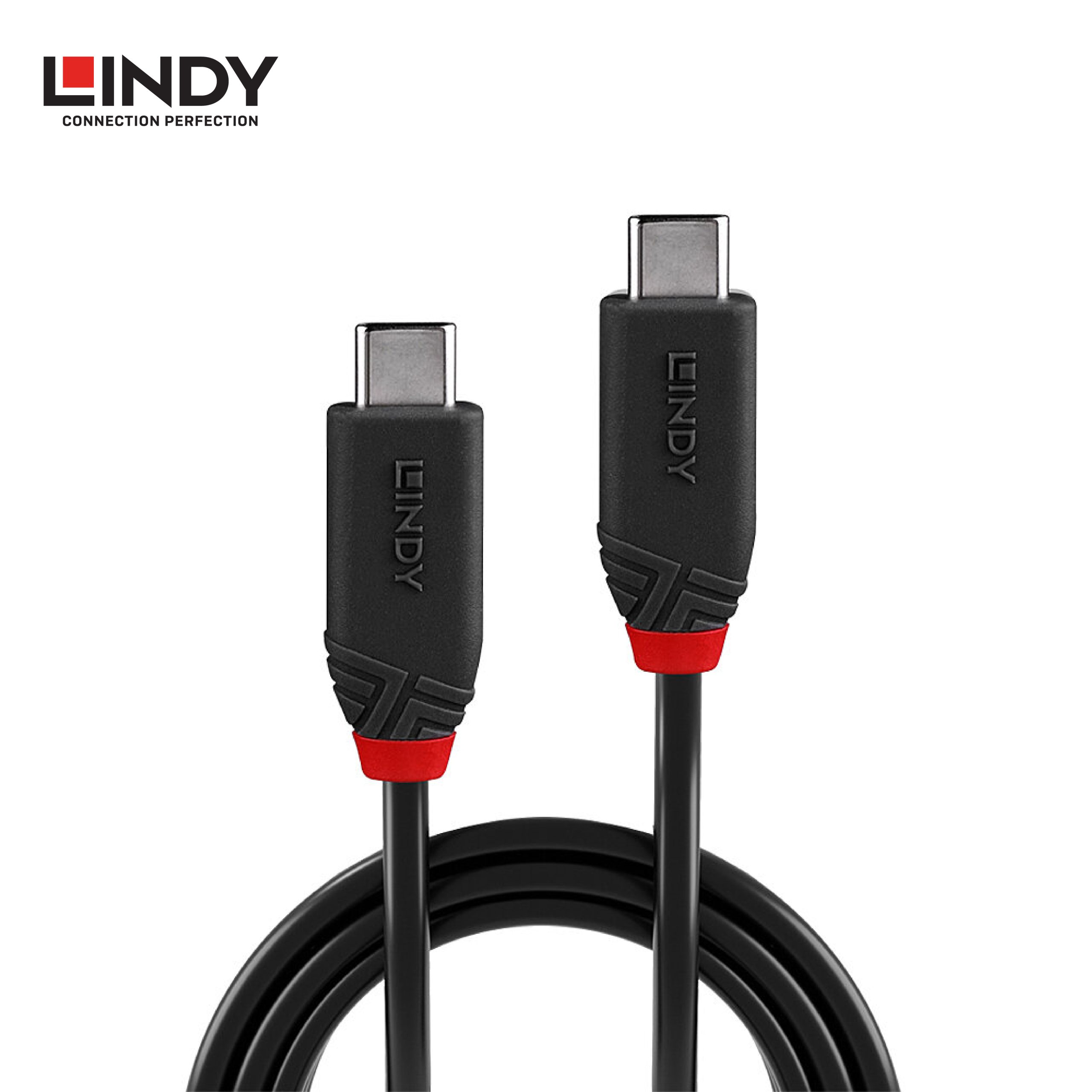 Kabel USB4, Type C to Type C 40Gbps, 240W PD, Black 0,5M - Image 2