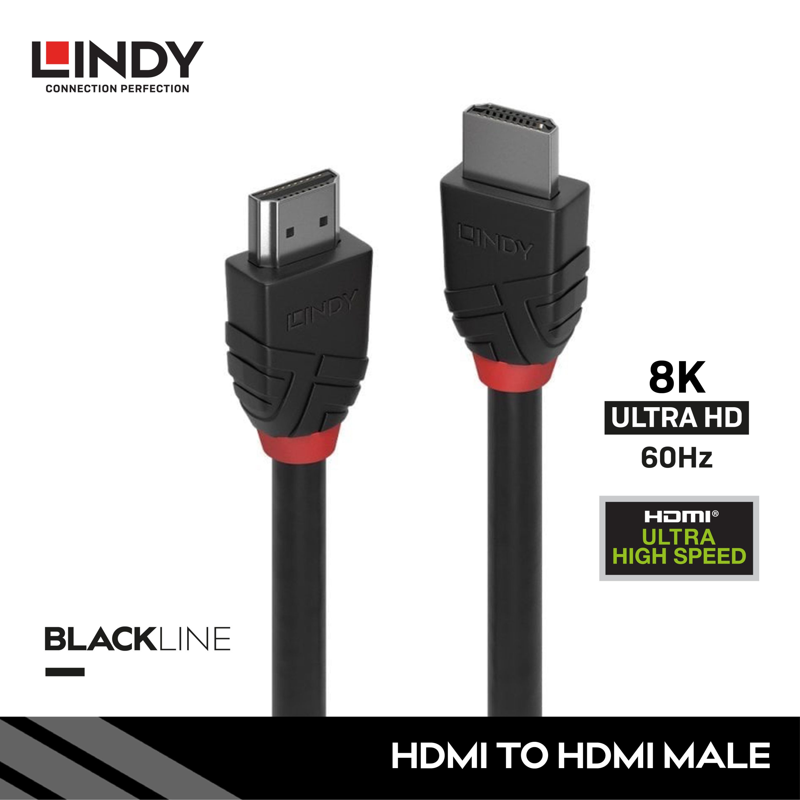 Kabel HDMI 8K60Hz, HDMI to HDMI, Black, 7.5M