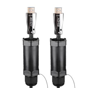 LINDY 50M ARMOURED FIBRE OPTIC HYBRID HDMI® 8K60 CABLE