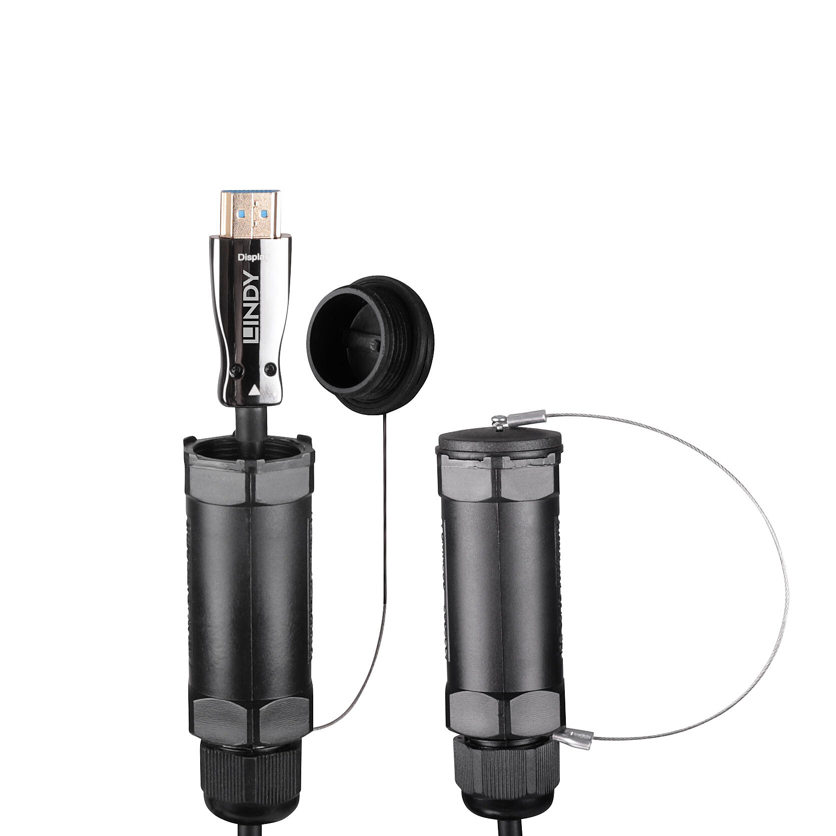 LINDY 30M ARMOURED FIBRE OPTIC HYBRID HDMI® 8K60 CABLE - Image 2