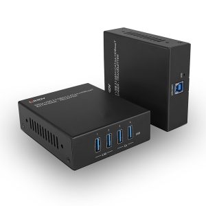 LINDY 100m Cat.6A USB 3.2 Gen 1 HDBaseT Extender