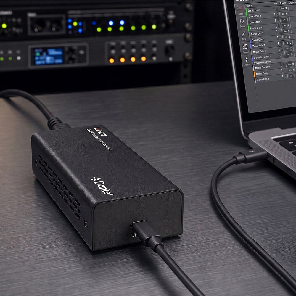 LINDY USB-C Dante® In/Out Converter - Image 3